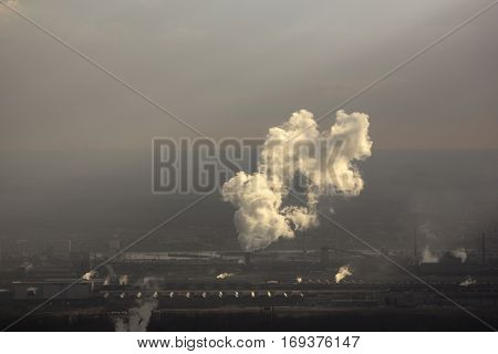 Air pollution: the release of chemicals and particulates into the atmosphere