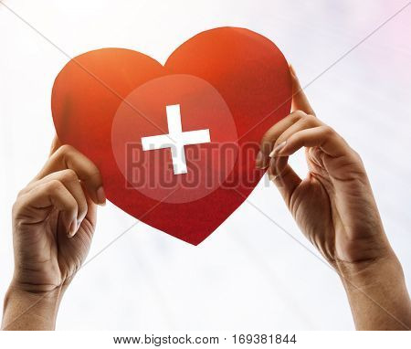 Cross First Aid Paramedic Medication Accidental Emergency Concept