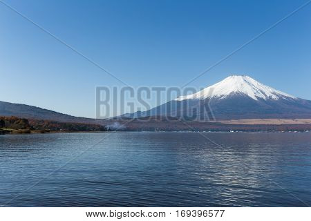 Mount Fuji and Lake Yamanaka