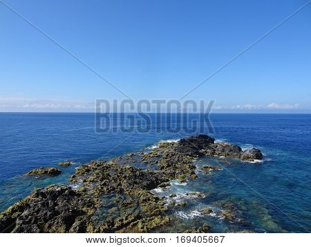 Landscape of the islanders of Formigas, Azores, Portugal