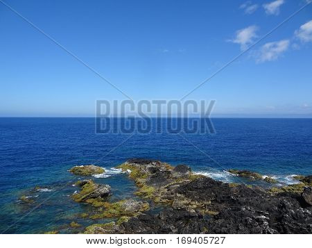Landscape of the islanders of Formigas, Azores, Portugal