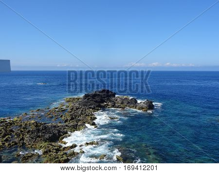 Landscape of the islanders of Formigas, Azores, Portugal