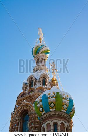 Church of savior on Spilled Blood in St. Petersburg Russia.