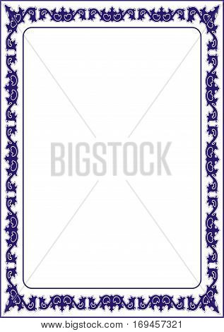 Certificats Frame blank template for a certificate or diploma