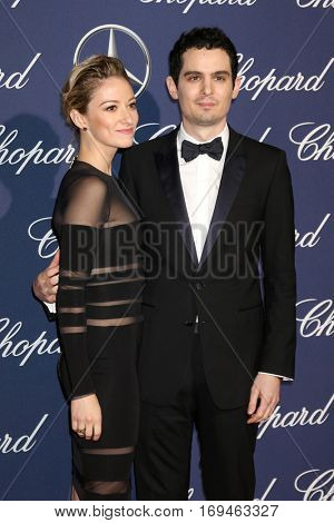 PALM SPRINGS - JAN 2:  Olivia Hamilton, Damien Chazelle at the Palm Springs International FIlm Festival Gala at Palm Springs Convention Center on January 2, 2017 in Palm Springs, CA