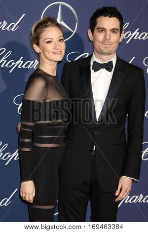 PALM SPRINGS - JAN 2:  Olivia Hamilton, Damien Chazelle at the Palm Springs International FIlm Festival Gala at Palm Springs Convention Center on January 2, 2017 in Palm Springs, CA