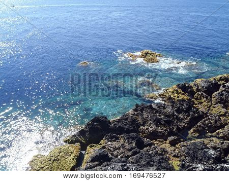 Landscape of the islanders of Formigas, Azores, Portugal