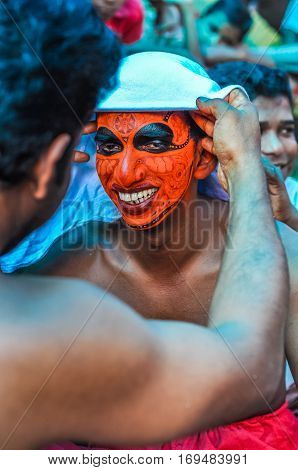 Making Of Mask In Kerala