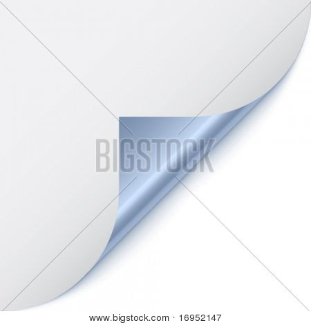 vektör sayfa köşe metalik destek ile