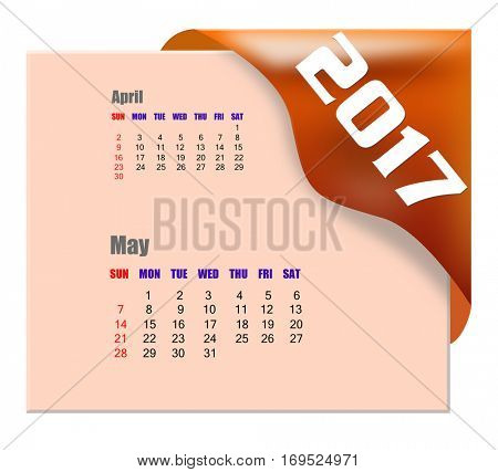 2017 May calendar