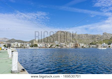Mediterranean seaside on the island of Ibiza in Spain, holiday and summer scene