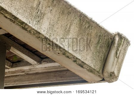 Old  Mouldy Neglected And Grungy Facia Boards