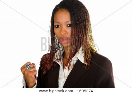 Business Lady ist wütend