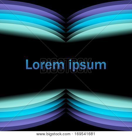 blue tone abstract curve wavy background,vector Illustration EPS10