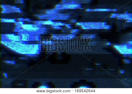 Glitch Old TV Background Element in Motion. Nice 3D Rendering