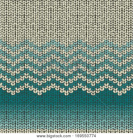 Knitting wool pattern, seamless fabric textile, trendy colors 2017, vector illustration