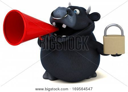 Black bull - 3D Illustration