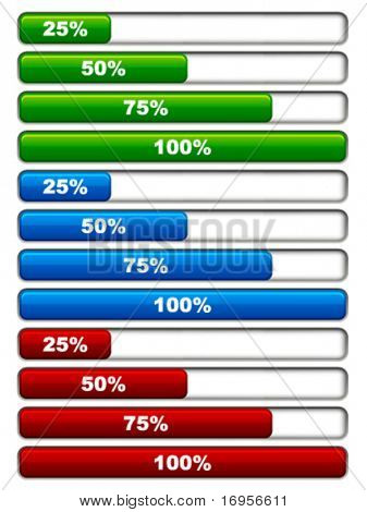 vector progress bars