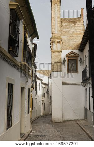 Cordoba (Andalucia Spain): old typical street in the Juderia