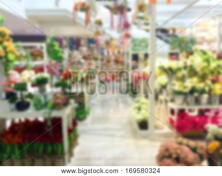 Abstract blurrred flower shop for background. Abstract blurrred flower shop for background.