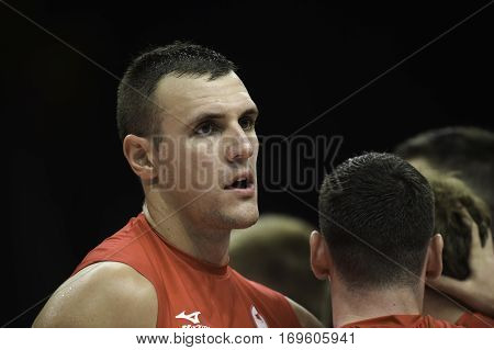 Rio Brazil. August 09 2016. Volleyball men - SCHMITT Gavin SCHMITT during Brazil (BRA) vs Canada (CAN) at the 2016 Summer Olympic Games in Maracanazinho