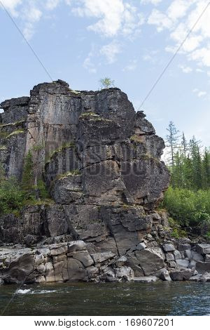 Big beautiful rivers of Eastern Siberia. Krasnoyarsk region.