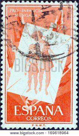 SPAIN - CIRCA 1956: A stamp printed in Spain from the 
