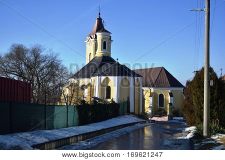 Gothic church of the Sacred Heart, Holic ,slovakia