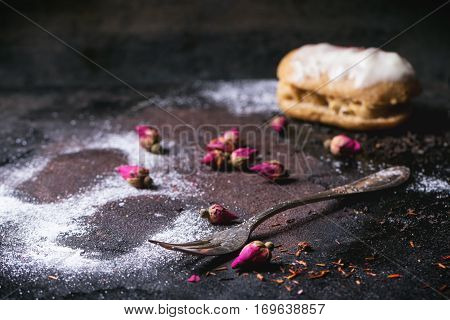 Eclairs With Sugar Powder