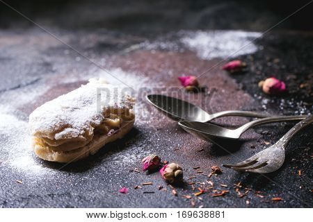 Eclairs With Sugar Powder