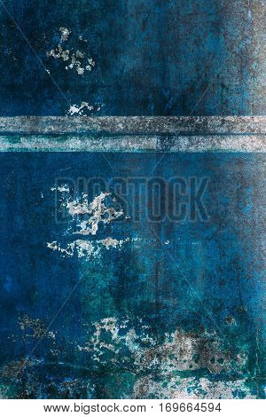 grunge wall background vintage style , green and blue colors .