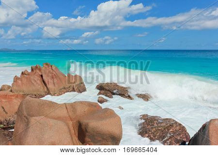 Rocky Beach Magnificent Seychelles 