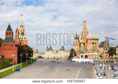 St. Basil's Descent Square (Vasilyevsky Spusk) in Moscow.