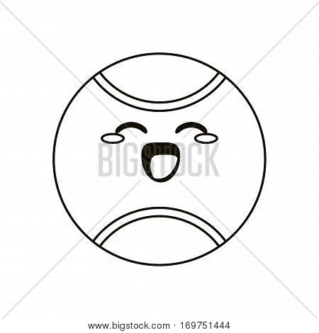 cartoon basketball ball sport college thin line vector illustration eps 10