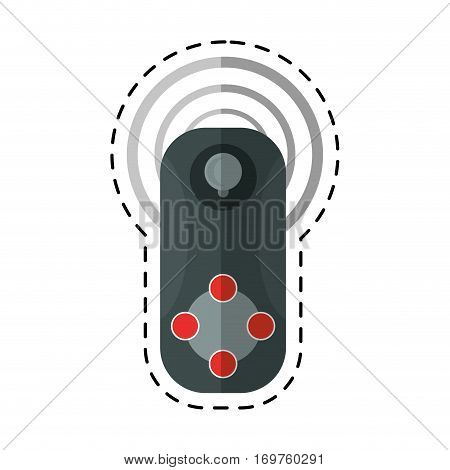 controller game vr device cut line vector illustration eps 10