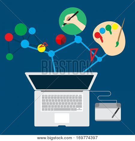 Vector Concept Work Job Graphic for inspiration