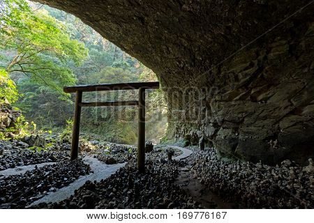 Shinto shrine torii in Miyazaki