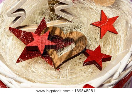 Flower As A Gift. Palm Tree With Long Green Leaves In A White Wicker Pot With A Red Bow. Flower Love
