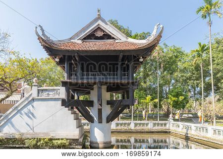 Hanoi Vietnam - Decamber 07 2016 : Ho Chi Minh Mausoleum in Ba Dinh Square is one of the most visited attractions in Hanoi