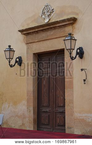 The castle of the town of Partanna, Sicily