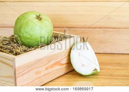 Goiaba On Wooden Box
