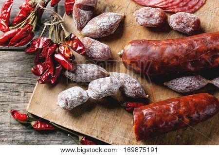 Sausages And Chili Peppers