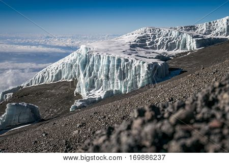 Glaciers On Mount Kilimanjaro, Tanzania