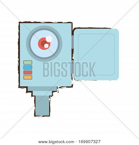 camara video related icon image, vector illustration