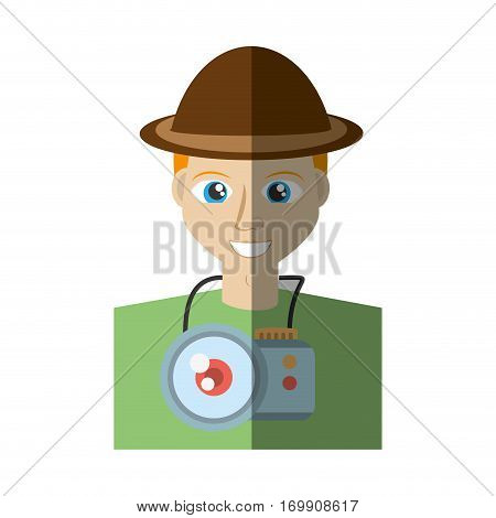 man with camara icon design, vector illustration image