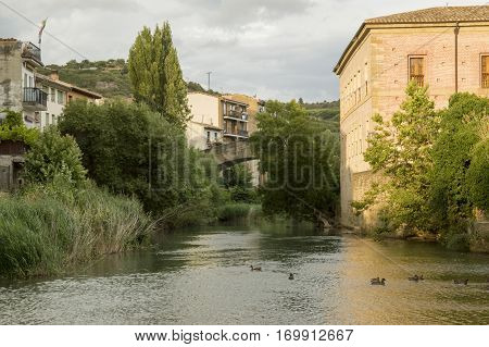 Road to Santiago in Estella in Navarra.