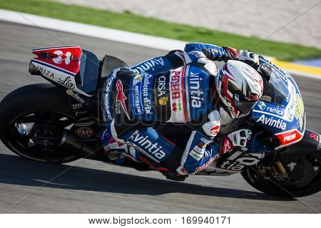VALENCIA, SPAIN - NOV 13: Loris Baz during Motogp Grand Prix of the Comunidad Valencia on November 13, 2016 in Valencia, Spain.