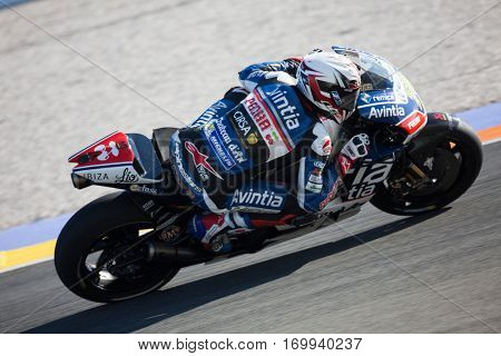 VALENCIA, SPAIN - NOV 13: Loris Baz during Motogp Grand Prix of the Comunidad Valencia on November 13, 2016 in Valencia, Spain.