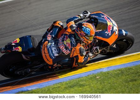 VALENCIA, SPAIN - NOV 13: Mika Kallio during Motogp Grand Prix of the Comunidad Valencia on November 13, 2016 in Valencia, Spain.
