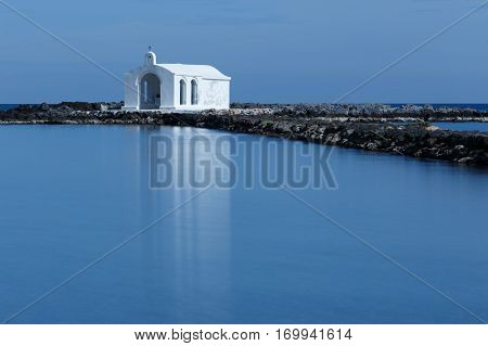 Church Agios Nikolaos  at Georgioupoli Village Crete Greece